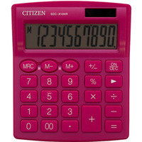Kalkulator biurowy CITIZEN SDC-810NRPKE, 10-cyfrowy, 127x105mm, róowy