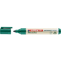 Marker permanentny e-21 EDDING ecoLine, 1, 5-3 mm, zielony