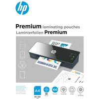 Folie laminacyjne HP PREMIUM, A4, 80 mic, 100 szt., przezroczyste/poysk