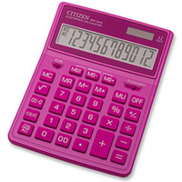 Kalkulator biurowy CITIZEN SDC-444XRPKE, 12-cyfrowy, 199x153mm, róowy