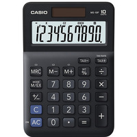 Kalkulator biurowy CASIO MS-10F, 10-cyfrowy, 103x147x28, 8mm, czarny